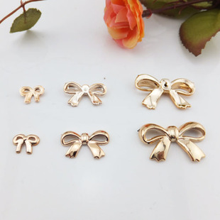  金色蝴蝶结 三款入选 手工DIY饰品 塑制配件批发