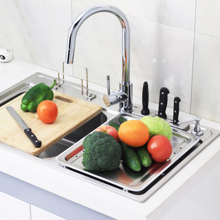 我急需一个不锈钢一体成型水槽 洗菜盆双槽 304#水槽套餐 尺寸是750X340MM的,–淘宝家居建材购物问答