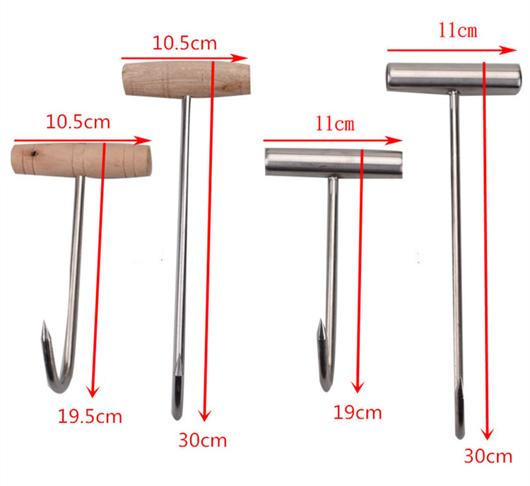 Roast duck hook Wooden handle T-shaped hook Thickening hook Hooked hook Stainless steel hook Meat hook Meat hookin the Kitchen/Cooking utensils , Barbecue/Bakeware , BBQ oven/Barbecue DIY Appliance , Other barbecue supplies category - from Buy2taobao.com to provide professional Taobao agent buy service