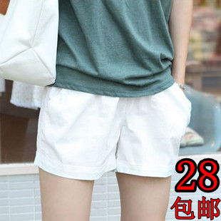  包邮夏季新款休闲短裤时尚女裤韩版糖果色宽松大码显瘦热裤子