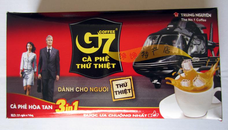 越南進口特産G7速溶咖啡 16g*20 G7三合壹速溶咖啡320g 扁盒裝在類目 咖啡/麥片/衝飲, 速溶咖啡/咖啡豆/粉, 速溶咖啡中 - 來自Buy2taobao.com提供專業的淘寶代購服務