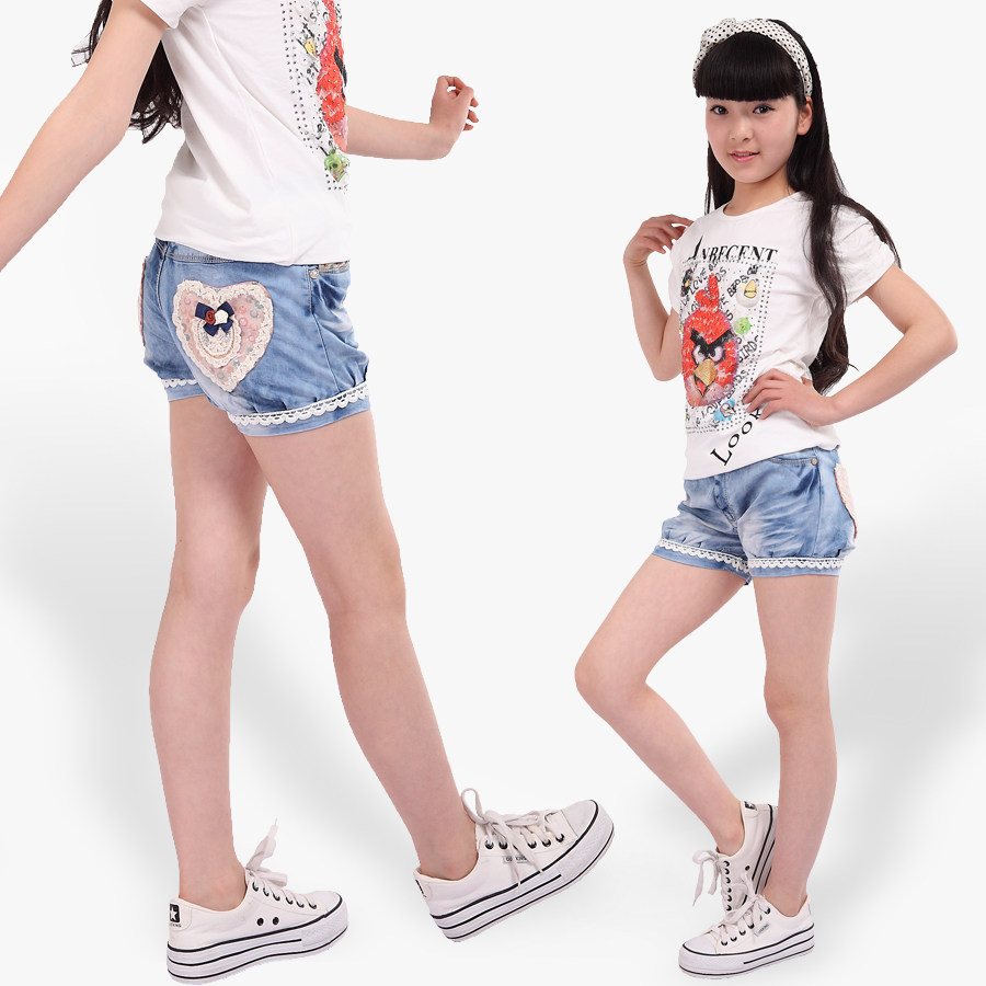 女童短<em>牛仔裤</em>哪个好?女童短<em>牛仔裤</em>价格,女童短