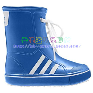  [专柜正品] adidas 三叶草 夏季 中童大童雨靴雨鞋Q22970