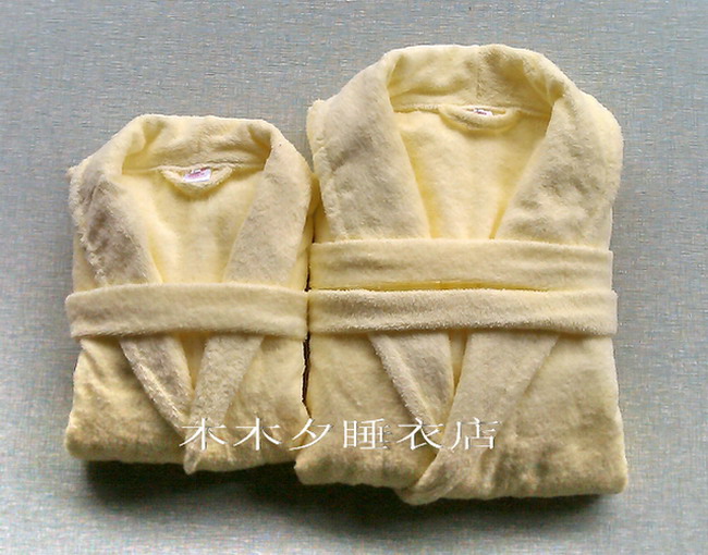 純棉毛巾料浴袍情侶加大版睡衣溫泉吸水男女家居服春秋親子裝睡袍在類目 女士內衣/男士內衣/家居服, 睡袍/浴袍中 - 來自Buy2taobao.com提供專業的淘寶代購服務