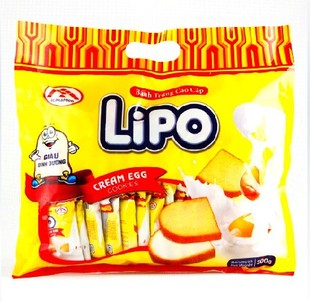  越南进口 越文版 越南Lipo 白巧克力面包干 300（350）g 假一罚十
