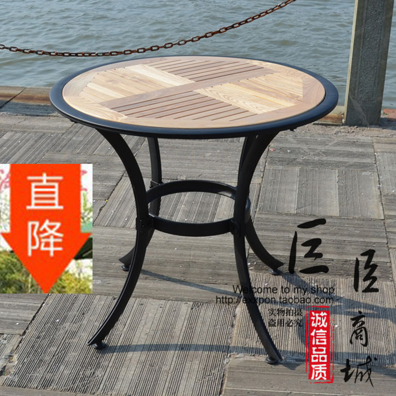 包邮户外实木桌子休闲咖啡厅庭院室外酒吧烧烤铁艺桌台子阳台餐桌在类目 户外/登山/野营/旅行用品, 户外休闲家具, 户外桌子中 - 来自Buy2taobao.com提供专业的淘宝代购服务