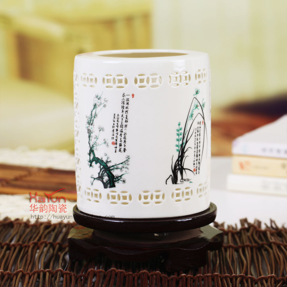 Special Offer Jingdezhen Ceramics pen container originality fashion Office Stationery Storage Gift customization logo Printingin the Storage consolidation , Home Storage appliances , Storage tank , Pen case category - from Buy2taobao.com to provide professional Taobao agent buy service