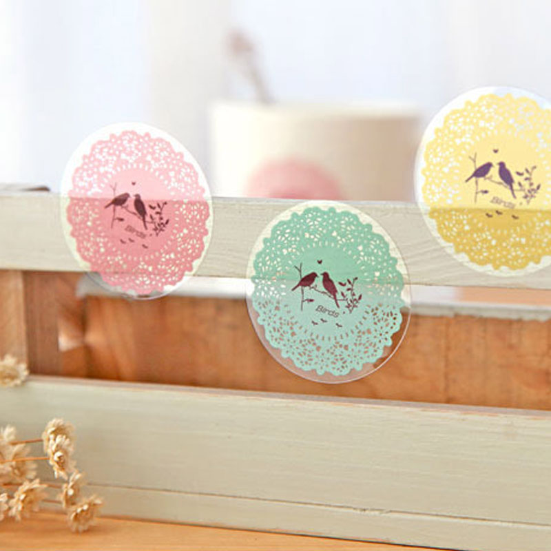 circular Lace transparent Sticker Sealer Creative Sticker 5 color 10 Piecesin the Home accessories , Stickers , Other Stickers category - from Buy2taobao.com to provide professional Taobao agent buy service