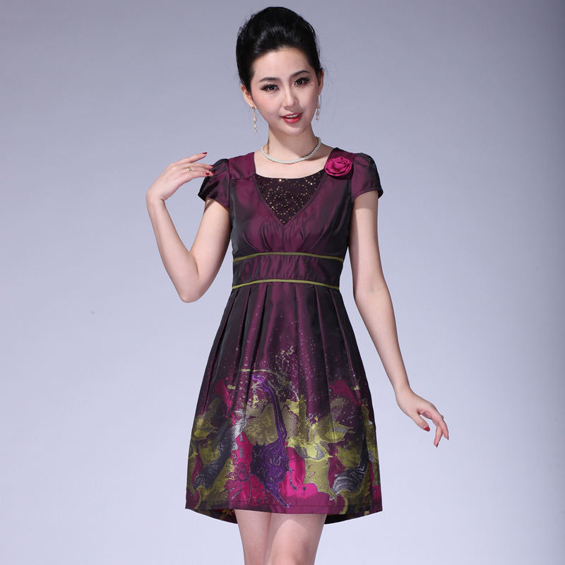 婚礼妈妈婆婆装夏季装新娘结婚宴会礼服连衣裙喜庆中老年大码时尚 婚礼妈妈婆婆装夏季装新娘结婚宴会礼服连衣裙喜庆中老年大码时尚