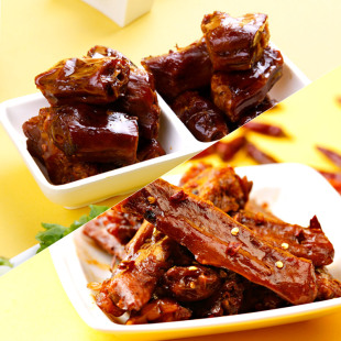  绝味食品 鸭肉零食 黑鸭鸭脖+黒鸭鸭翅  湖南小吃特产W249