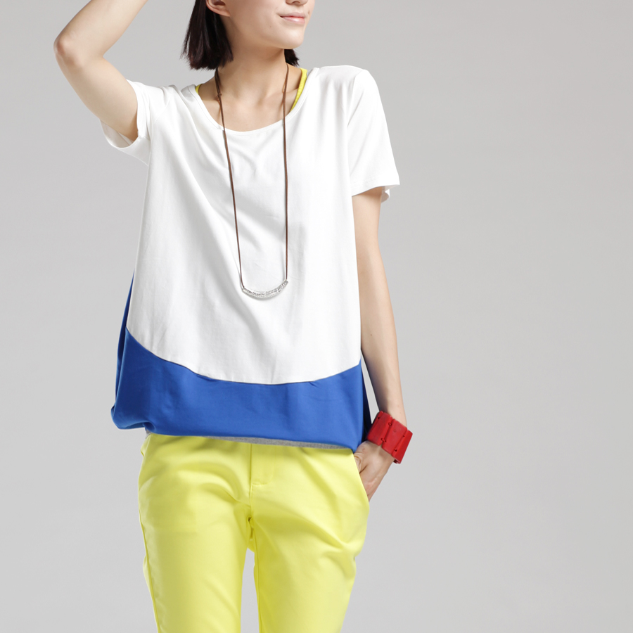 韩版女士t恤短袖宽松...