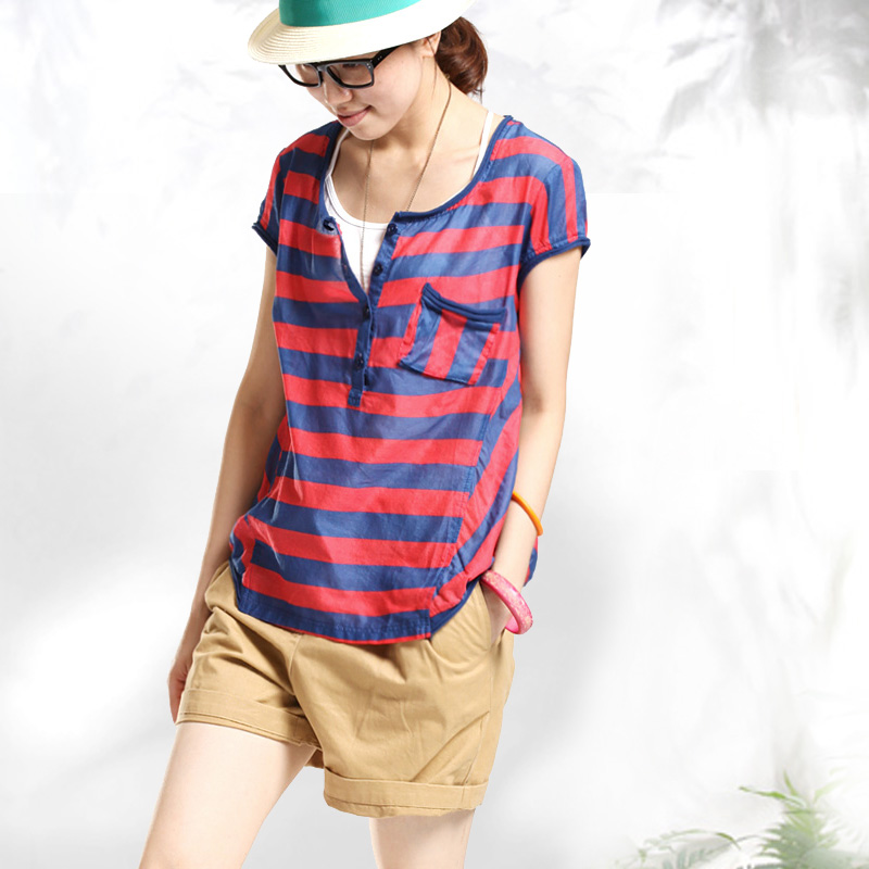 春夏文艺范儿大码宽松...