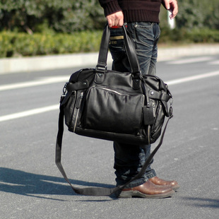  【麦子家】新款韩版手提包斜挎包旅行包包单肩包男包休闲包