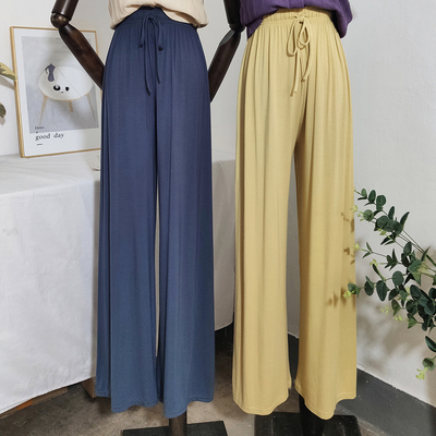 西普2613# |   夏款莫代尔显腿长垂感佳拖地阔腿裤 （0.26kg）