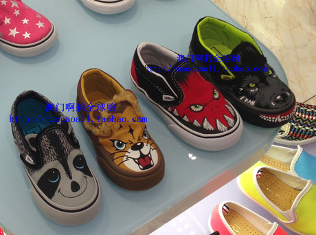 【澳门代购】 vans动物狮子 狸猫 狼 幼小童大童