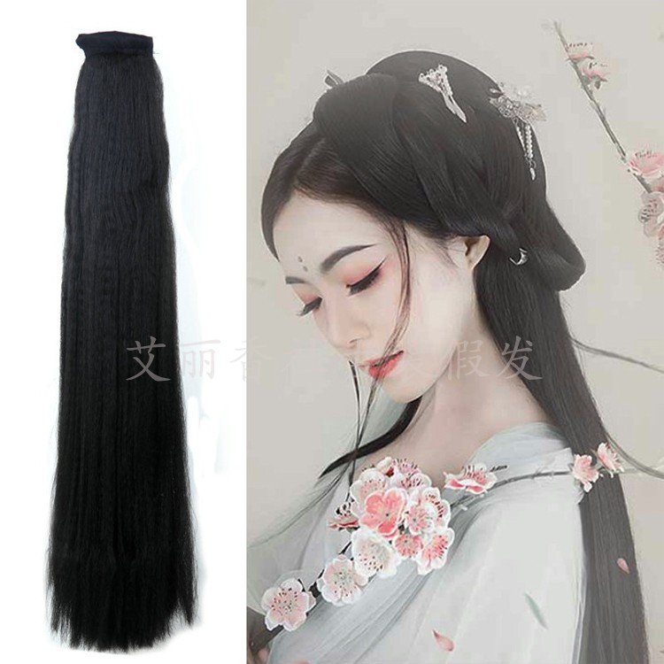 Costume studio Songs Hair piece COS Hanfu Single head modelling fluffy Supple Straight hair Clockwork Ponytailin the Hair Care/Wig , Wig , Mawei category - from Buy2taobao.com to provide professional Taobao agent buy service