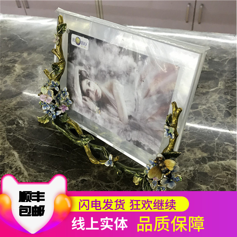 专柜正品商场品牌专卖春光福蝶相框珐琅彩水晶相框创意摆件结婚在类目 节庆用品/礼品, 创意礼品, 相册/相簿中 - 来自Buy2taobao.com提供专业的淘宝代购服务