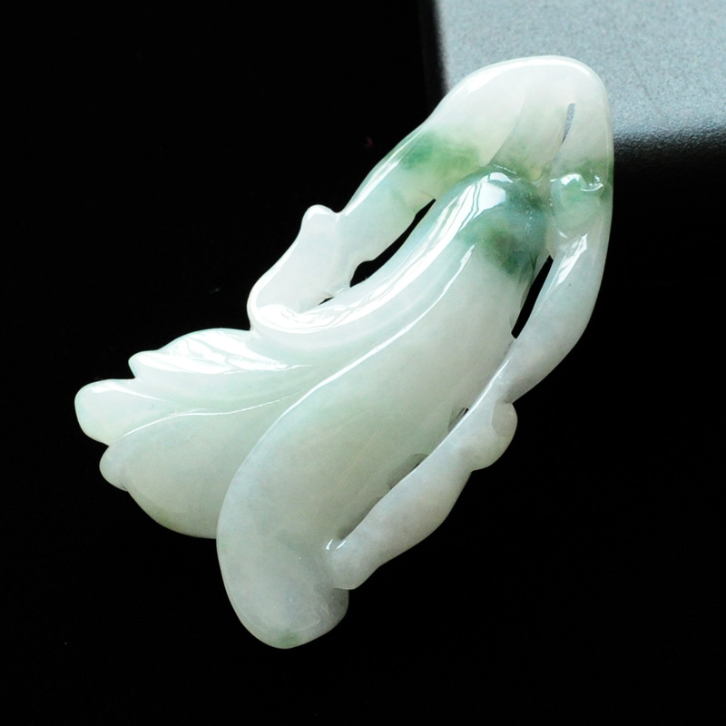 【金牌翡翠】a货翡翠花AK1479天然老坑冰糯飘花开富贵吊坠 【金牌翡翠】a货翡翠花AK1479天然老坑冰糯飘花开富贵吊坠