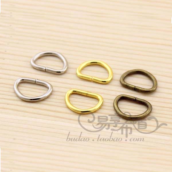 小包包适用D字扣 D扣 半圈扣 D环10MM 金色 银色 古铜色 10个/元|ruв категории Аксессуары, сумки и обувь/аксессуары для ремня, пакет аксессуаров, нести кольцо - от Buy2taobao.com для оказания профессиональной услуги покупки агента Taobao