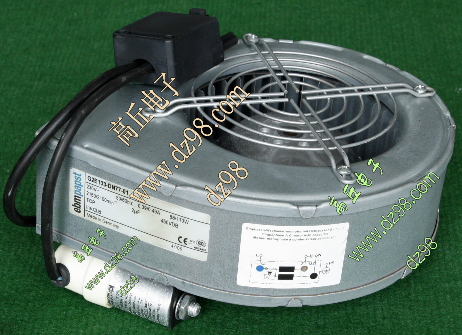 德国德国ebmpapst G2E133-DN77 230V 50/60Hz 88/110W交流 风扇在类目 电脑硬件/显示器/电脑周边, 散热器/风扇中 - 来自Buy2taobao.com提供专业的淘宝代购服务