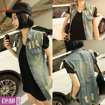 <em>女士马甲</em>夏季热销爆款|夏季<em>牛仔马甲</em>搭配,淘宝