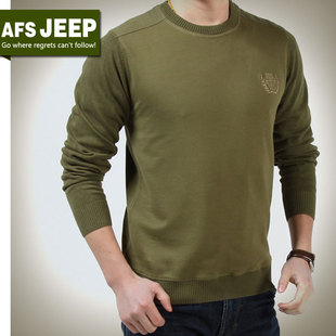  AFS JEEP 战地吉普 纯棉男士卫衣 春装新款 套头休闲男装正品