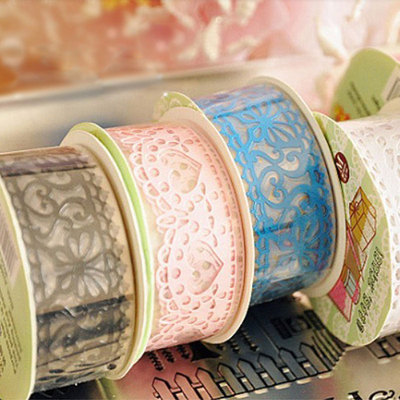 diy相册材料配件纪念册手工影集工具镂空蕾丝胶带图案精巧