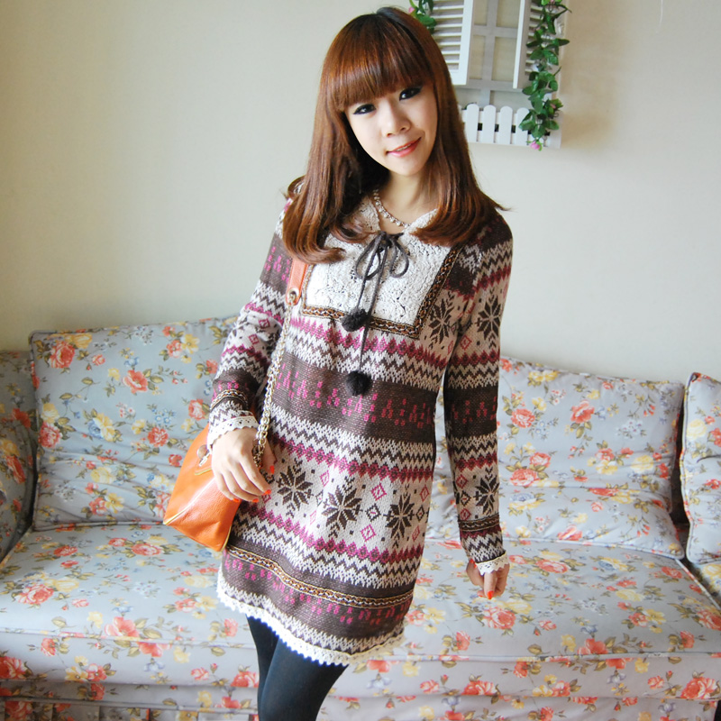 女装韩版修身碎花...