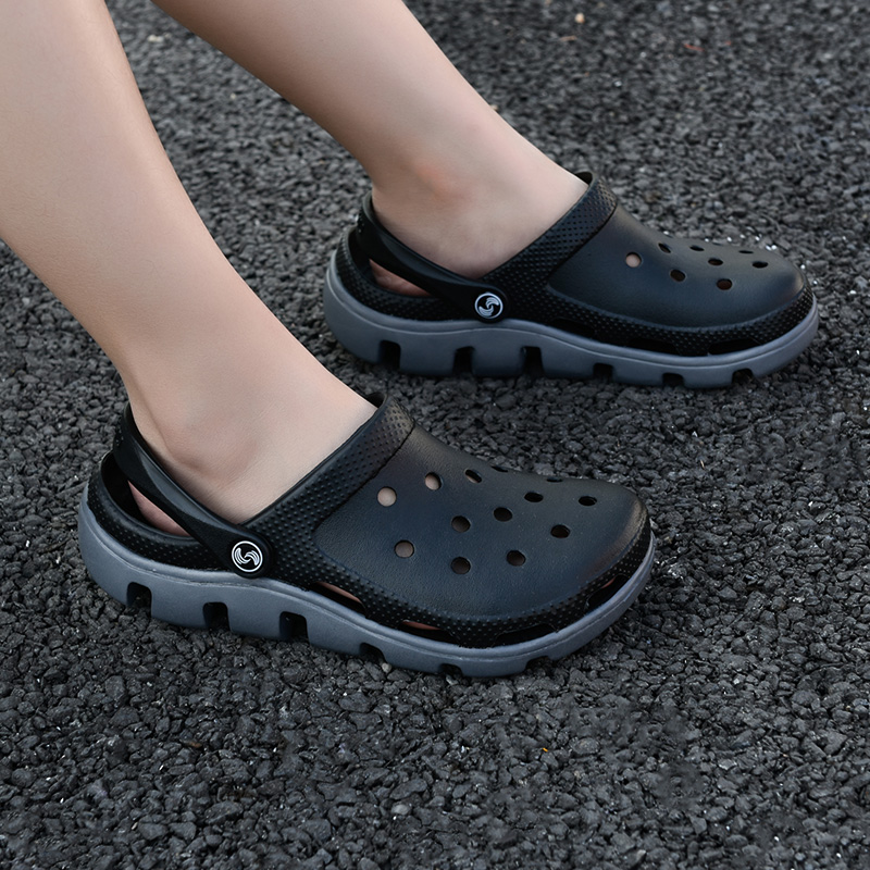 slipper Crocs Trend non-slip soft sole Big head lovers Beach shoes Korean Edition Baotou Sandalsin the Men's Shoes, Slippers category - from Buy2taobao.com to provide professional Taobao agent buy service