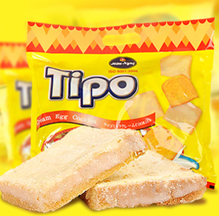  越南进口零食品TIPO面包干300g白巧克力鸡蛋饼干正品保证（预售）