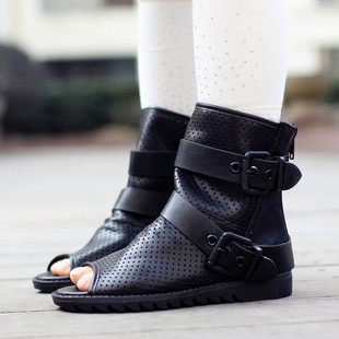  夏季新款儿童鞋 韩版潮罗马高帮公主凉鞋 镂空鱼嘴女童凉鞋