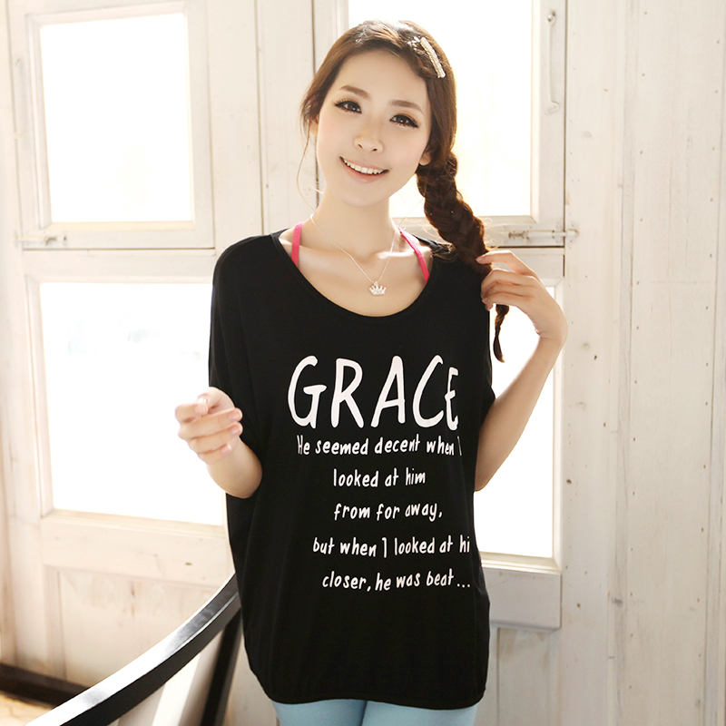 韩版宽松显瘦蝙蝠袖...