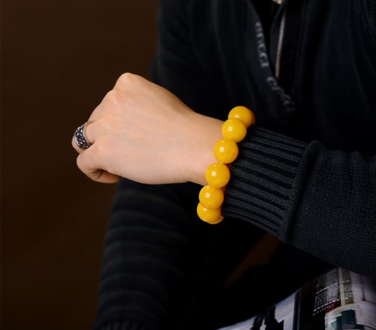 Beeswax Bracelet Bracelet beads Beads Hand string Amber Men's lady gift gift natural Yolkin the Accessories/Fashion Jewelry, Bracelets category - from Buy2taobao.com to provide professional Taobao agent buy service