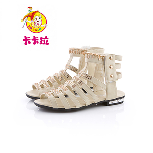  卡卡拉新款童鞋凉鞋韩版时尚学生鞋优雅流苏饰女童潮鞋儿童鞋