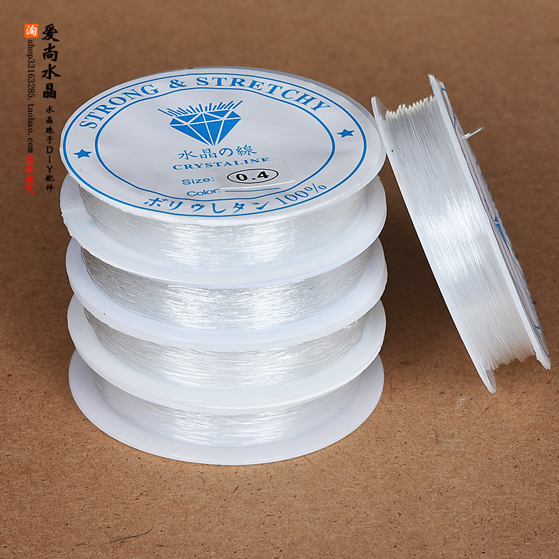 穿手链的皮筋手串绳穿珠子的透明水晶线弹力线手链线文玩佛珠绳子在类目 饰品/流行首饰/时尚饰品新, DIY配件, 绳中 - 来自Buy2taobao.com提供专业的淘宝代购服务