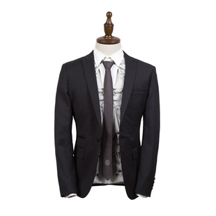  新品春装 gxg1978正品 男士时尚休闲修身黑色西装西服#99613005
