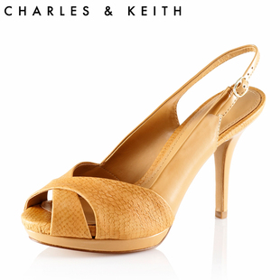  Charles&Keith女式优雅淑女露跟高跟凉鞋CK1-60360447