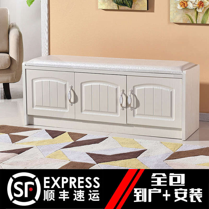 European style Paint Shoe changing stool Shoe cabinet Chairs & Stools Entrance door Storage cabinet Zuodeng multi-function Shoes stool Lockersin the Residential furniture , Class Seats , Stools , Huanxie stool category - from Buy2taobao.com to provide professional Taobao agent buy service