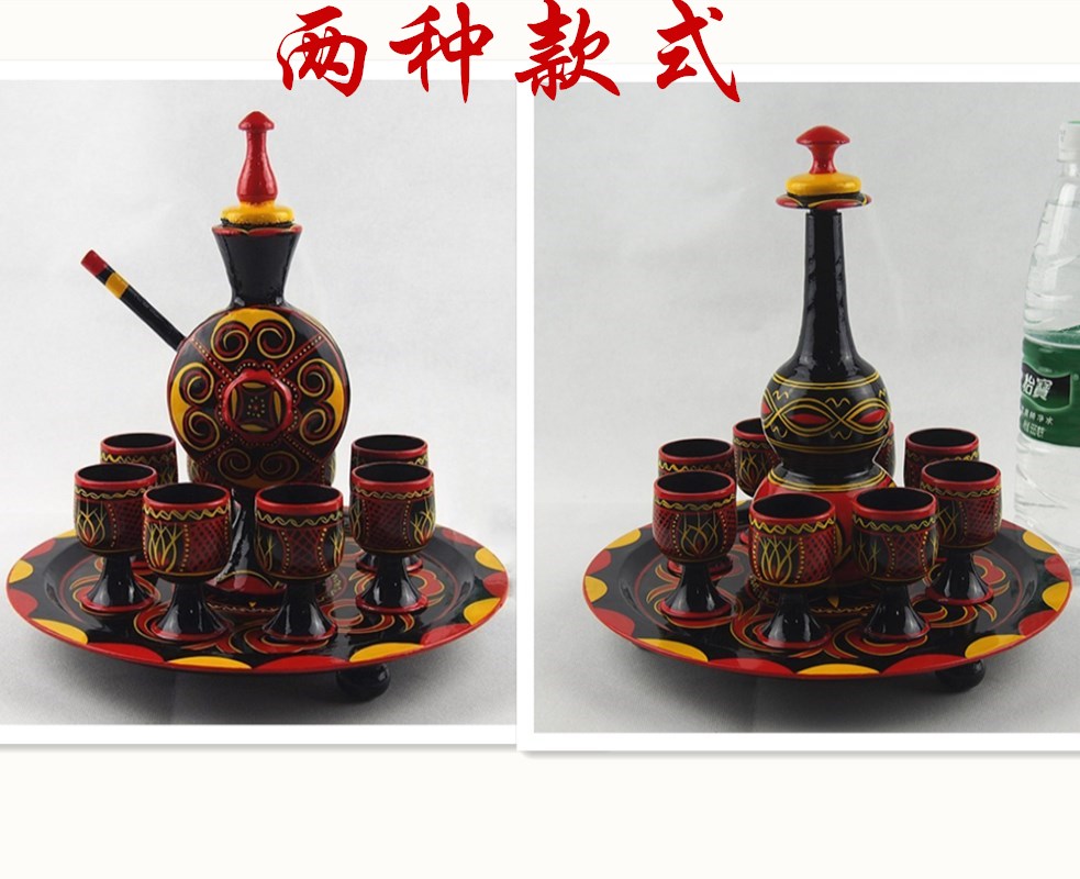 西昌凉山四川特产彝族漆器精品中型酒具杯摆件饰品手饰盒屏风在类目 特色手工艺, 少数民族特色工艺品, 彝族中 - 来自Buy2taobao.com提供专业的淘宝代购服务