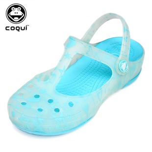  酷趣童鞋coqui果冻女童洞洞鞋 韩版儿童凉拖鞋中大童凉鞋子夏