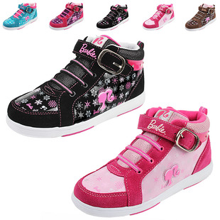  淘金币芭比童鞋女童中大童棉鞋运动鞋 韩版小儿童板鞋子冬季