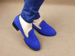  独家春季新款单鞋英伦低跟瓢鞋欧美英伦公主女鞋