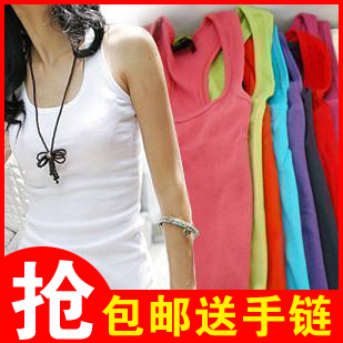  春装韩版背心女打底背心工字背心女小吊带衫小背心 打底