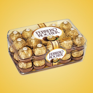  包邮！意大利进口FERRERO费列罗榛果威化巧克力礼盒T30(30粒)375g