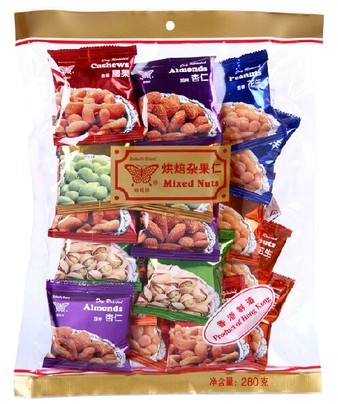 進口休閑零食品香港蝴蝶牌烘焙雜果仁280g堅果炒貨花生年貨精選在類目 零食/堅果/特產, 山核桃/堅果/炒貨, 其它中 - 來自Buy2taobao.com提供專業的淘寶代購服務