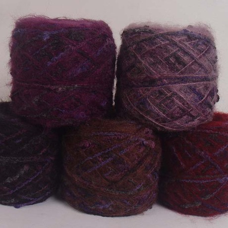手工编织毛线结子马海毛线#4S09紫\/红\/黑\/啡1
