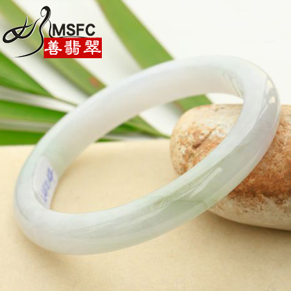 41014天然老坑A货女士玉石手镯子正品冰糯种浅绿飘花翡翠价格3968 41014天然老坑A货女士玉石手镯子正品冰糯种浅绿飘花翡翠价格3968