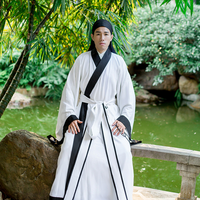 朱子汉尚华莲传统汉服男明制深衣祭祀射礼活动礼服端正典雅