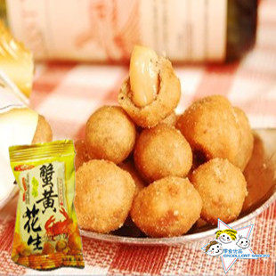 富林蟹黄花生 休闲零食 酥脆即食独立包装零食 250g 京津满88包邮