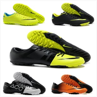  耐克nike 刺客9代8代碎钉男子足球鞋TF猎鹰胶钉橘黑 C罗球靴刺客7